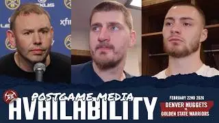 ALL Denver Nuggets Postgame Media vs. GSW 🎙️