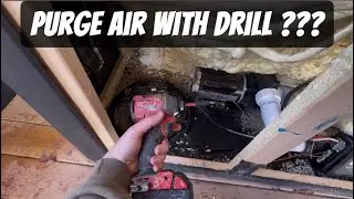 Purge Air In Hot Tub With A Drill DIY!!!