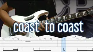 How to play | coast to coast -Europe(guitar solo with tab lesson)