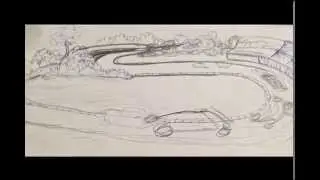Race Car Mural - in Progress