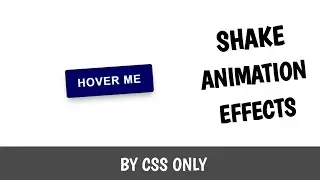 Shake Hover Effect by using css || Css Animation Effects || #css #html #cssanimation
