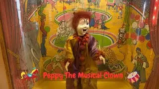 1950's Coin Operated Peppy The Musical Clown Puppet Amusement Arcade Machine
