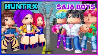 BROOKHAVEN İKİYE BÖLÜNDÜ 🔥  HUNTRX KIZLARI VS SAJA BOYS | ROBLOX KÜBRA NİSA