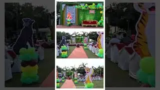 Jungle Fever: Vibrant and Playful Decorations for a Ved's 3rd Birthday Party | Surat | #shorts
