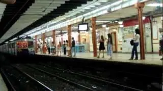 Subte Buenos Aires los &uacute;ltimos viajes de los coches Belgas (  Underground buenos aires)