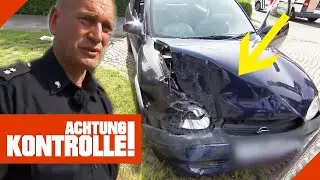 Frontalunfall mit LKW: PKW wird von LKW übersehen! | Achtung Kontrolle | Kabel Eins
