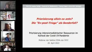Priorisierung allein ex ante?  Die 