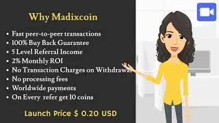 Madixcoin Benefits | Refer& Earn | 2% ROI | Buy Back Offer| crypto ico | Crypto King |Madixcoin ICO
