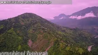 Panoramic view of One of beautiful village of Syangja,Nepal -Motichaur village||aerial view
