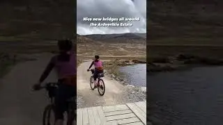 90-second gravel tour of Scotland's  Loch Laggan, Ardverikie and Ben Alder Estates.