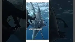 This manta tried deep to get their attention 😱 #mantaray #animalrescue