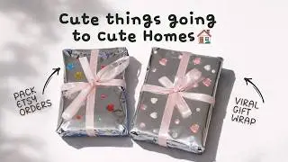 Packaging Wallet Orders From Home 🎀 Viral Gift Wrap