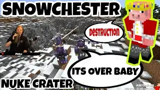 TECHNOBLADE and PHILZA VISITS SNOWCHESTER and NUKE CRATER | DREAM SMP