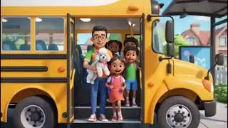 The Wheels on the bus#TheWheelsOnTheBus #KidsSongs #NurseryRhymes #CartoonBus#ChildrenPoems#FunBus