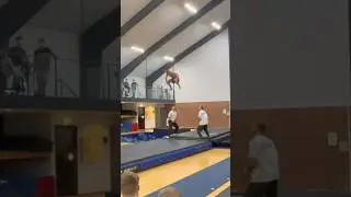 MILLER TO TRIPLE BY RASMUS!🔥 #airtrack #flips #tricking #gymnast #flip #tumbler #tumbling