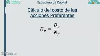 CÁLCULO DEL COSTO DE LAS ACCIONES PREFERENTES
