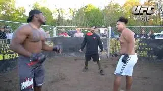 Lutador de rua: MAMMOTH vs STEE, briga da rua violenta | MMA news