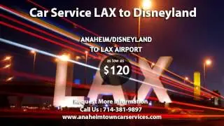Town Car from sna to Disneyland