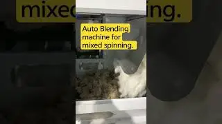 Machine for blending spun yarn.Auto mixing spinning fiber #shortvideo #spinning#blendingcolors