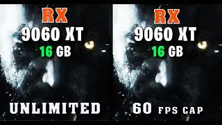 Resident Evil Village | RX 9060 XT 16GB Power Consumption Test | Unlimited vs 60 FPS Cap