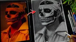Talwiinder Drawing Sketch, How to Draw Talwinder Singh, Talvinder Face Portrait  Step by Step