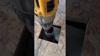 cutting plumbing drain #dewalt #abs #pipe #fyp #follow