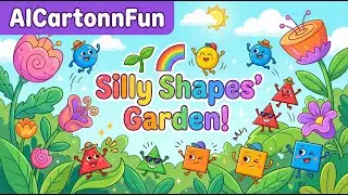 🌱🌈 Silly Shapes’ Garden! Secret Shapes in Nature 🌼🌀 | Fun Learning Cartoon for Kids