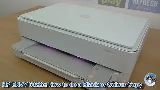 HP Envy 6022e: How to do a Black or Colour Copy (Envy 6000 Series)