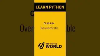Overwrite variable in Python. Easy python tutorials . #pythontutorial #easypython #shortsyoutube