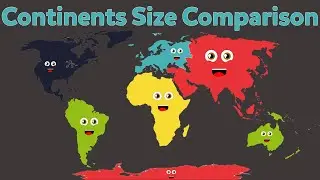 7 Continents Size Comparison REMAKE (NEW OUTRO)