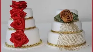 Como fazer mini bolo para lembrancinha de casamento com tampa de garrafa