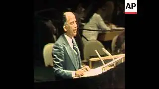 SYND 17 12 76 MIDDLE EAST DEBATE AT THE UNITED NATIONS IN NEW YORK
