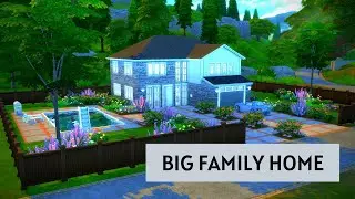 Big Family Home || The sims 4 ||  Speed Build || CC free