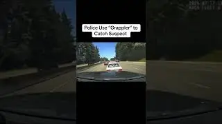 Police Use device called the Grappler to catch vehicle during chase #caught #capture #arrest #crime