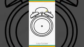 Alarm clock drawing easy #shorts #drawing #coloring