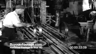 HD Stock Footage Ford Model T Assembly Line and Autos 1920s
