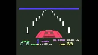 NIGHT DRIVER C64 MIDWAY GAMES 1982 COMMODORE 64 CLASSIC RETRO VIDEO GAME