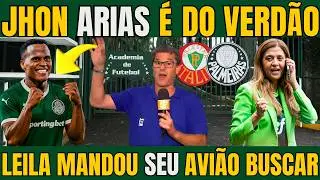 AGORA É OFICIAL! JHON ARIAS É DO PALMEIRAS E LEILA VAI MANDAR SEU AVIÃO BUSCA O JOGADOR