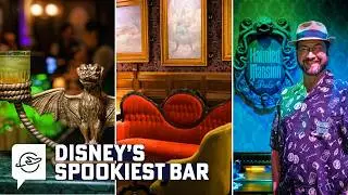 Haunted Mansion Parlor on the new Disney Treasure | Moody, spirited, with iconic cocktails