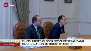President El-Sisi urges stronger Cabinet&ndash;Central Bank coordination to bolster financial stability