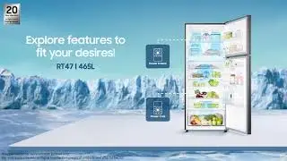 Samsung Twin Cooling Refrigerator with Power Cool & Power Freeze