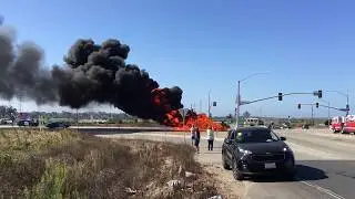 Kia Car Fire in Ventura Footage by Daniel E. Smith & Rick Ray