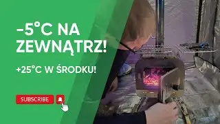 Zimowy biwak z piecem. W namiocie było +25&deg;C! Czy to bezpieczne? | Podr&oacute;że z namiotem dachowym