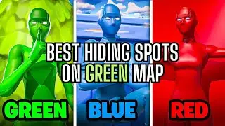 Best Hiding Spots on Green Map (Rainbow Hide and Seek) - Fortnite