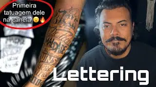 Dicas de Lettering na canela !! Primeira tatuagem dele !!!