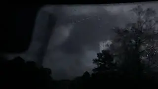 Driving through a lightning storm in Bismarck, Arkansas