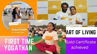 Gold Certificate సాధించాను । Yogathan | Art Of Living | Hitex Grounds | Sunday | Event | FirstTime