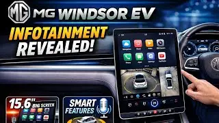 MG Windsor EV Pro&rsquo;s 15.6 inch screen! Full details of every feature | In-Depth Infotainment Review 👍
