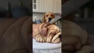 &ldquo;Dog Loses It After Owner Cuts His Look-Alike Cake 😂🎂🐾  #shorts   #trending #animals #pets #virals