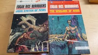 The Ballantine editions of the Barsoom series by Edgar Rice Burroughs